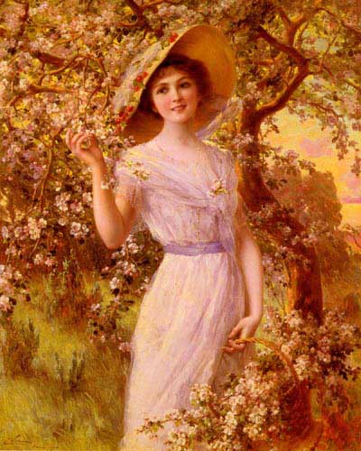 Painting Code#11895-Vernon, Emile(France): Cherry Blossom