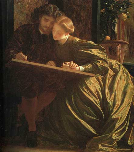Painting Code#12115-Leighton, Lord Frederick(England): The Painter&#039;s Honeymoon