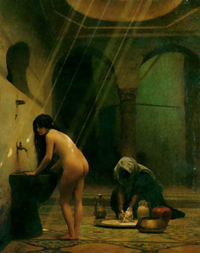 Painting Code#12257-Gerome, Jean-Leon(France): Moorish Bath