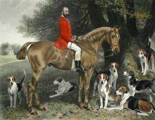 Painting Code#12389-Anonymous - The Master and Hounds