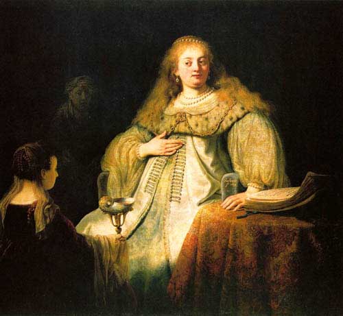 Painting Code#1249-Rembrandt van Rijn: Artemisia