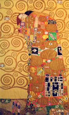 Painting Code#12617-Klimt, Gustav(Austria) - Fulfilment, Stoclet Frieze