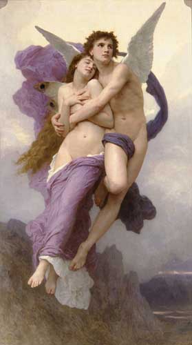 Painting Code#1410-Bouguereau, William: The Abduction of Psyche