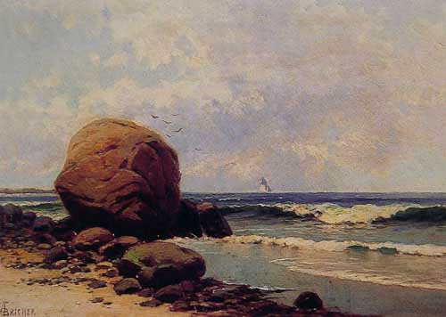 Painting Code#2010-Bricher, Alfred Thompson(USA): Seascape
