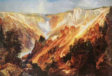 Painting Code#20309-Moran, Thomas - The Grand Canyon of the Yellowstone 