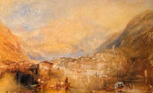 Painting Code#2066-Turner, John Mallord William - Dartmouth Castle, on the River Dart