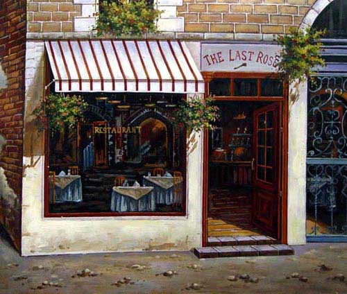Oil Paintings Production:Paris Street hspace=