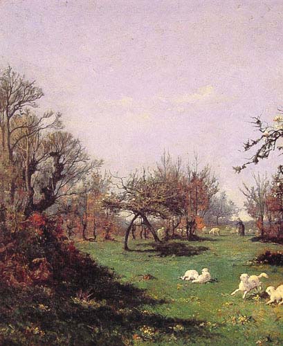 Painting Code#2774-Picknell, William Lamb(USA): Spring in Pont Aven