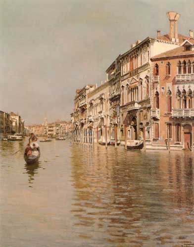 Painting Code#2780-Tafuri, Raffaele(Italy): On The Grand Canal 
 