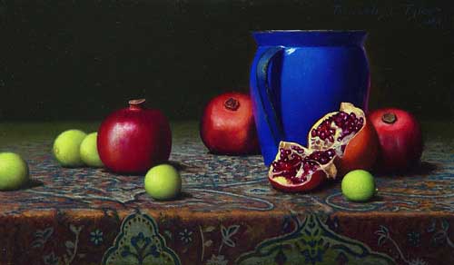 Painting Code#3398-Tyler, Timothy(USA): Pomegranates and Key Limes