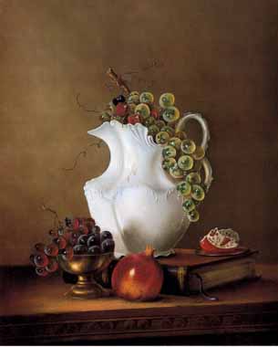 Painting Code#3498-William Galvez - Still Life with Grapes