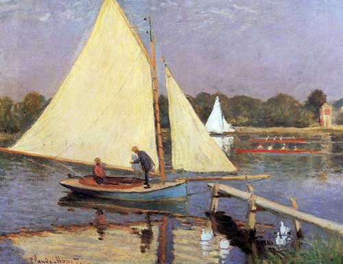 Painting Code#40562-Monet, Claude: Yachtsmen in Argenteuil