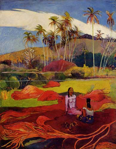 Painting Code#42195-Gauguin, Paul - Tahitian Women under the Palms