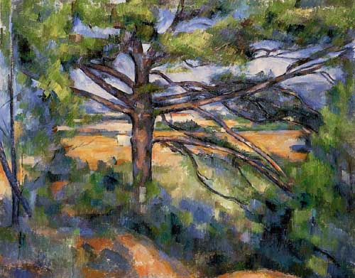 Painting Code#42248-Cezanne, Paul - Large Pine and Red Earth