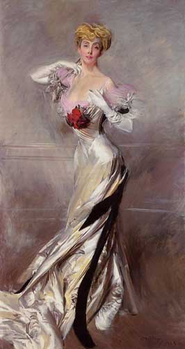 Painting Code#45735-Boldini, Giovanni(Italy) Portrait of the Countess Zichy