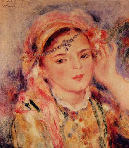 Painting Code#45865-Renoir, Pierre-Auguste - Algerian Woman