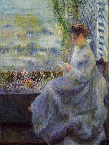 Painting Code#45932-Renoir, Pierre-Auguste - Madame Chocquet Reading