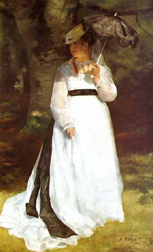 Painting Code#45963-Renoir, Pierre-Auguste - Portrait of Lise with Umbrella