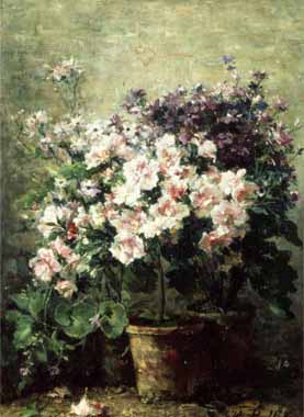 Painting Code#6483-Hubert Bellis - Floral Composition