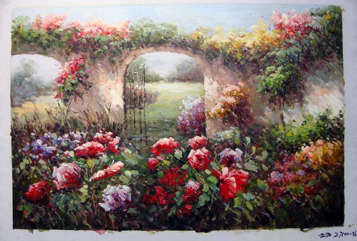 Painting Code#S127100-Garden Painting