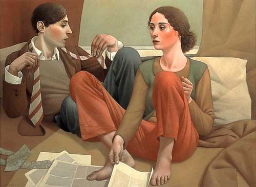 Painting Code#11051-Alan Feltus: Two Ties