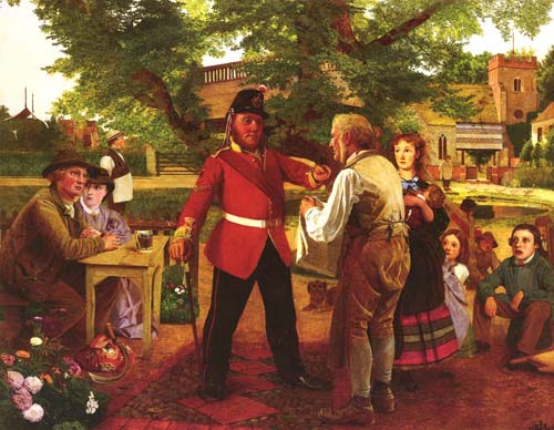 Painting Code#11101-Carrick, John Mulcaster(UK): The Recruiting Sergeant