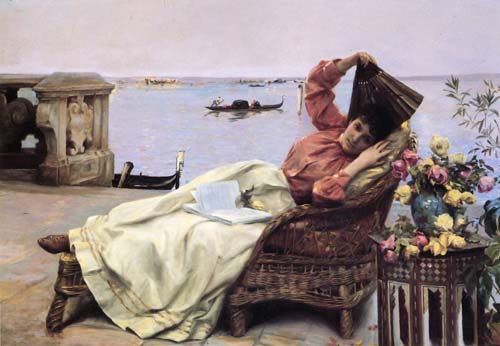 Painting Code#11111-Stewart, Julius LeBlanc(France) - Venetian Veranda