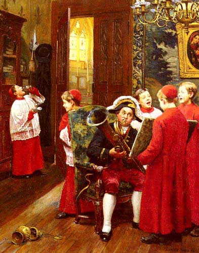 Painting Code#11120-Chocarne-Moreau, Paul Charles(France): Final Dress Rehearsal