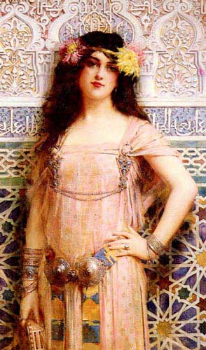 Painting Code#11137-Comerre, Leon Fran&amp;ccedil;ois(France): The Favorite