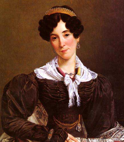 Painting Code#11183-Decoene, Jean-Henri(Belgium): Portait of Victoire du Bois