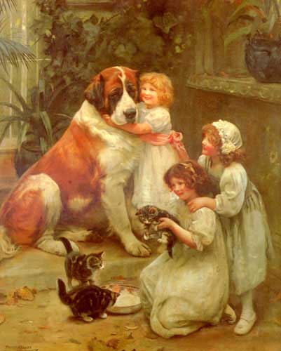 Painting Code#11321-Elsley, Arthur John(England): Family Favourites