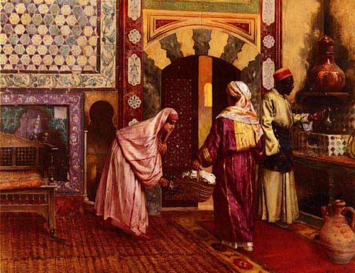 Painting Code#11341-Ernst, Rudolf(Austria): The Hammam