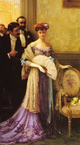 Painting Code#11344-Etcheverry, Hubert-Denis(France): The Center of Attraction