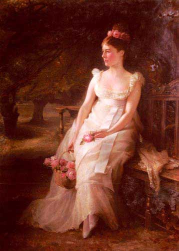 Painting Code#11374-Hughes, Edward(UK): The Debutante