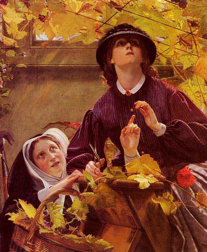 Painting Code#11391-Herbert, John Rogers(USA): "The Wine That Maketh Glad The Heart Of Man" Psalm 104