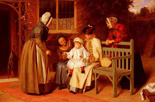 Painting Code#11396-Hayllar, James(UK): The Center of Attraction