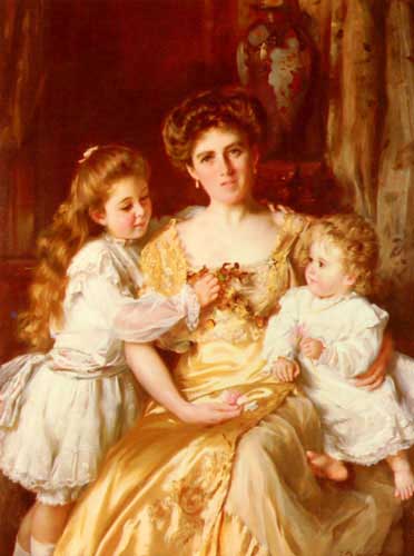 Painting Code#11407-Kennington, Thomas Benjamin(UK): A Mother's Love