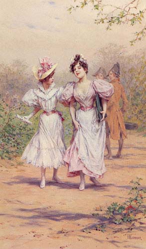 Painting Code#11413-Kaemmerer, Frederick Hendrik(Holland): School Belles