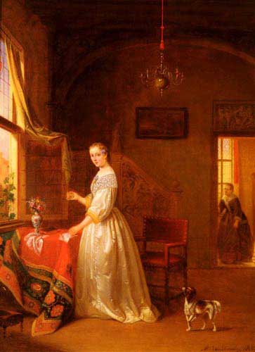 Painting Code#11441-Hamme, Alexis van(Belgium): Tokens Of Love