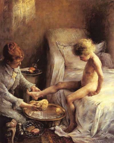 Painting Code#11458-Goeneutte, Norbert: La Toilette of Jean Guerard