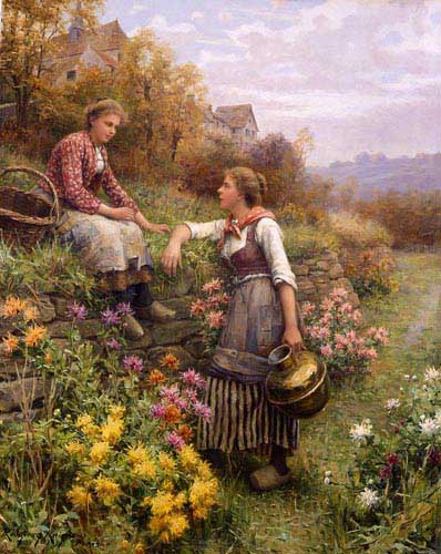 Painting Code#11461-Knight, Daniel Ridgway(USA): Gossips