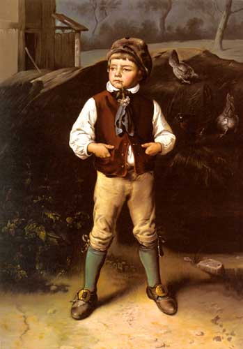 Painting Code#11472-Knaus, Ludwig(Germany): The Village Prince