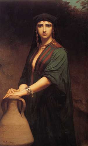 Painting Code#11483-Landelle, Charles Zacharie(France): Female Fellah