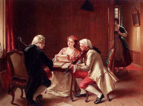 Painting Code#11563-Ceriez, Theodore: A Pleasant Tune 