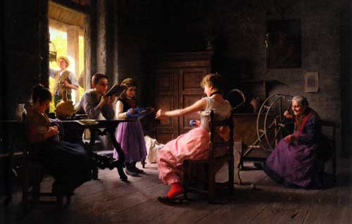 Painting Code#11569-Giovanni_Battista Torriglia(Italy): The Web of Life