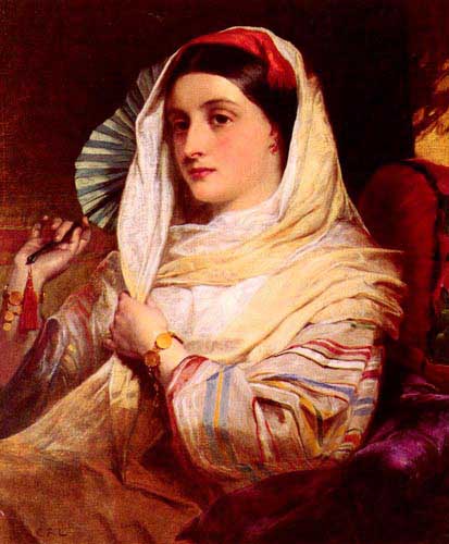 Painting Code#11599-Leslie, Charles Robert(British): The Dreamer