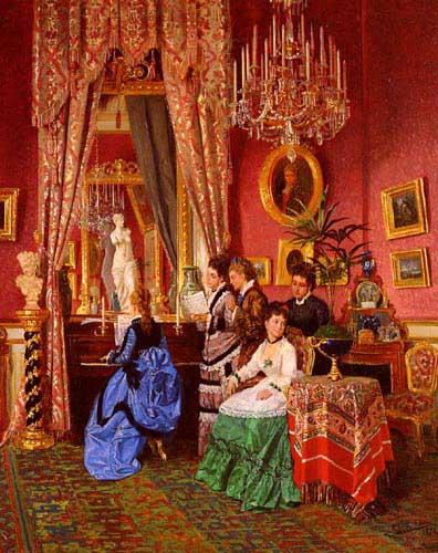 Painting Code#11633-Mencia, Antonio Garcia y(Spain): The Musical Party