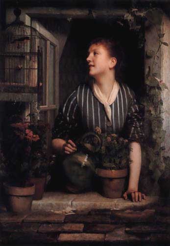 Painting Code#11655-Levy, &amp;Eacute;mile(France): Morning Glories