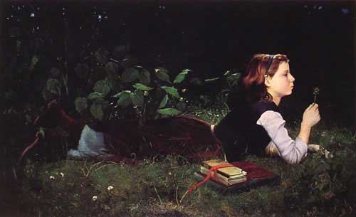 Painting Code#11697-Levade, Georges H(France): On the way Home from School