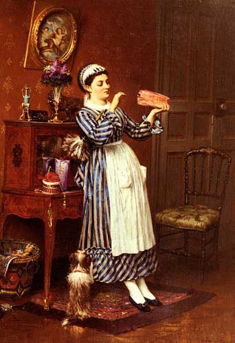 Painting Code#11701-Outin, Pierre(France): The Bonbons of Madame